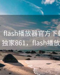 没想到！flash播放器官方下载还有另一面 · 独家861，flash播放器apk